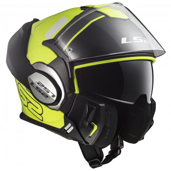 Modular LS2 Valiant Prox Matt H-V Yellow Black FF399