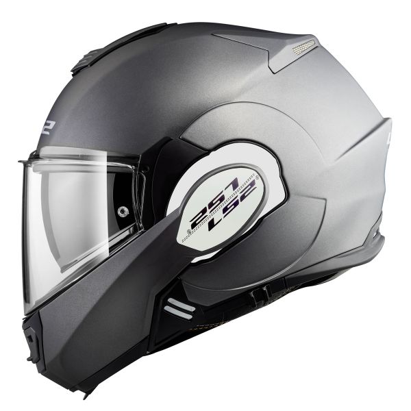 LS2 Valiant Solid Matt Titanium FF399 + Kit Bluetooth SMH5 Solo
