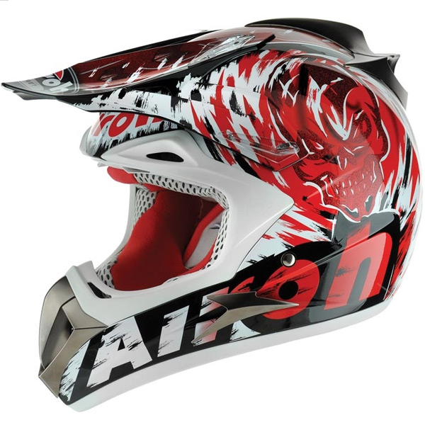 casco moto Airoh Dome Squad Rojo DOSR