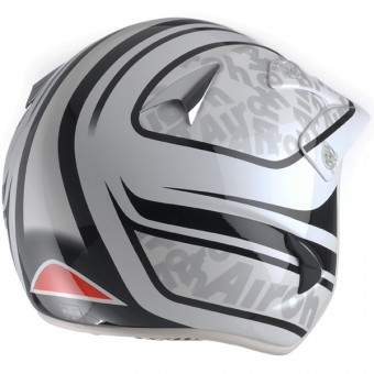 Airoh Rock carbon kevlar Words Blanco RKWB
