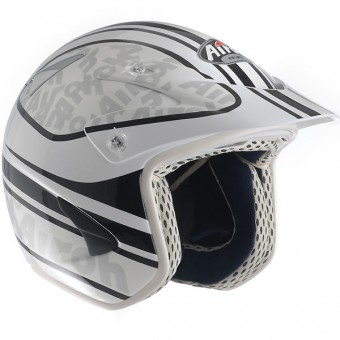 casco moto Airoh Rock carbon kevlar Words Blanco RKWB