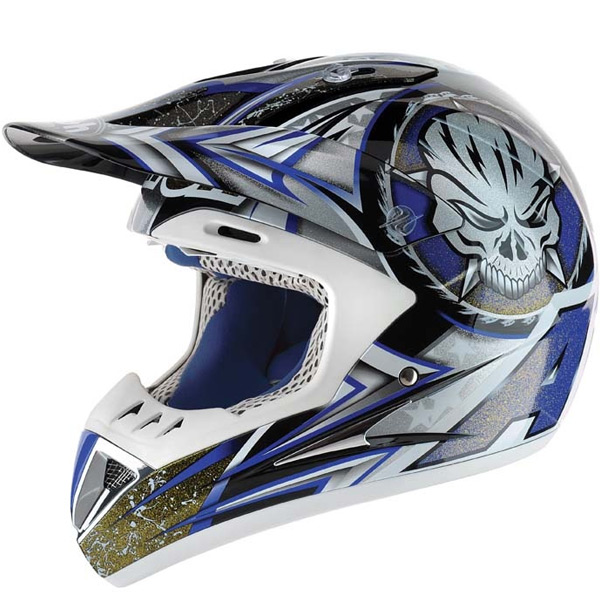 casco moto Airoh Runner X-Man Azul RXMB