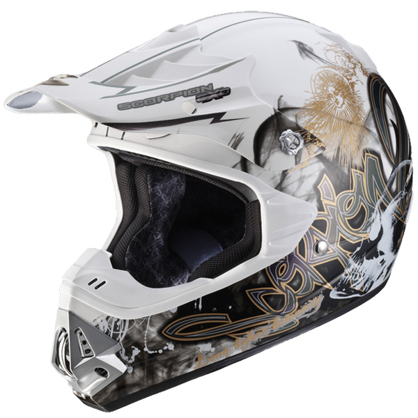 casco moto Scorpion VX-17 Air Eternity Cameleon Blanco