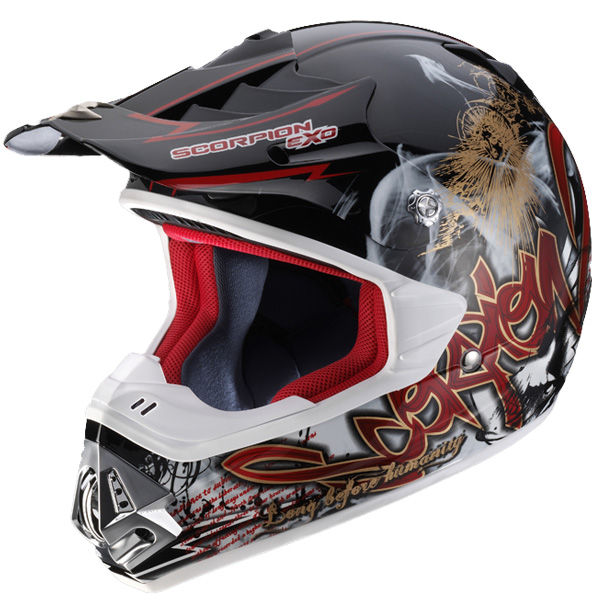 casco moto Scorpion VX-17 Air Eternity Negro Rojo
