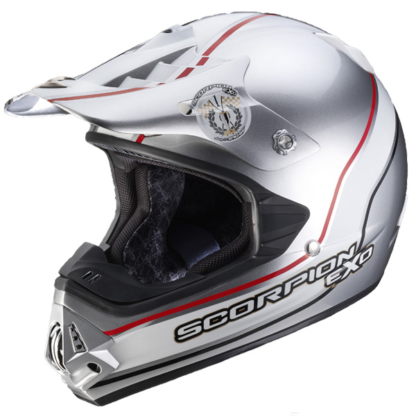 casco moto Scorpion VX-17 Air Trophy Plata