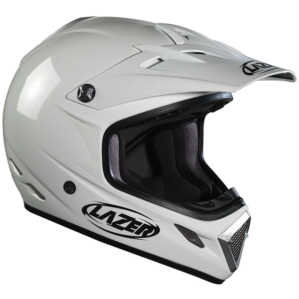 casco moto Lazer MX7 Evo Solid White