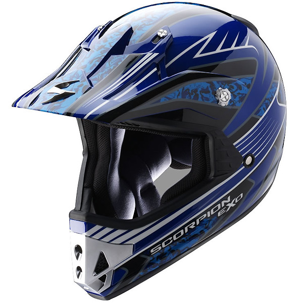 casco moto Scorpion VX-14 Stalker Azul