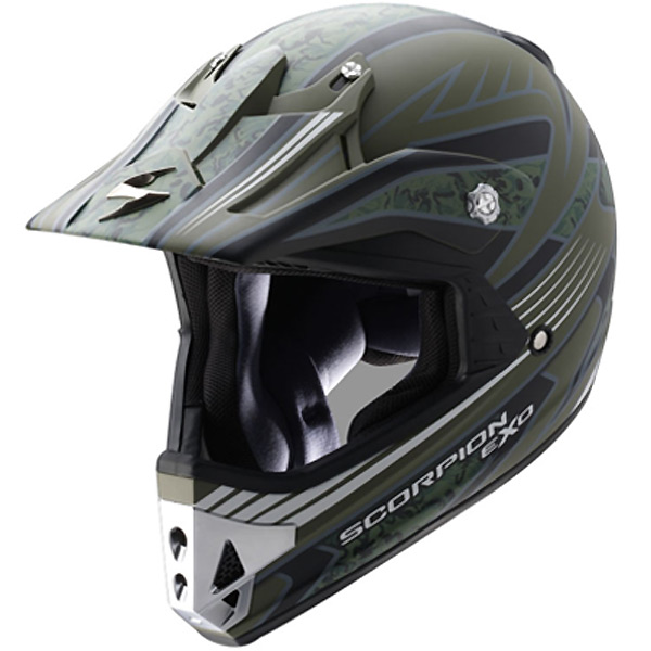 casco moto Scorpion VX-14 Stalker Verde Camo