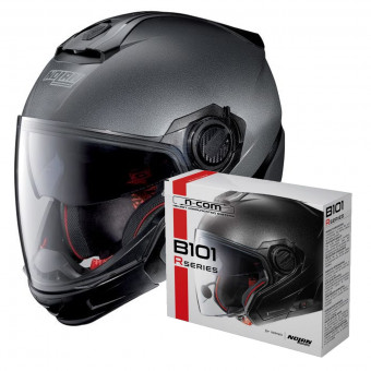 Convertible Nolan N40 5 GT Special N-Com Black Graphite 9 + Kit Bluetooth B101R