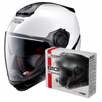 Convertible Nolan N40 5 GT Special N-Com White 15 + Kit Bluetooth B101R
