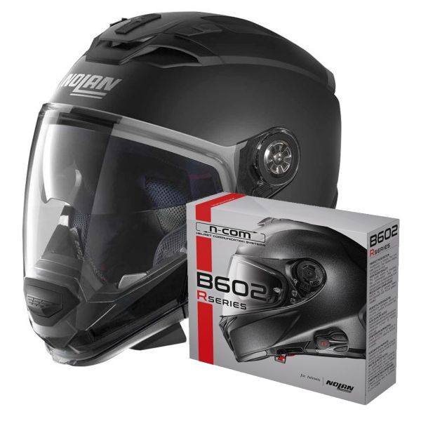 Convertible Nolan N70 2 GT Classic N-Com Flat Black 10 + Kit Bluetooth B602R