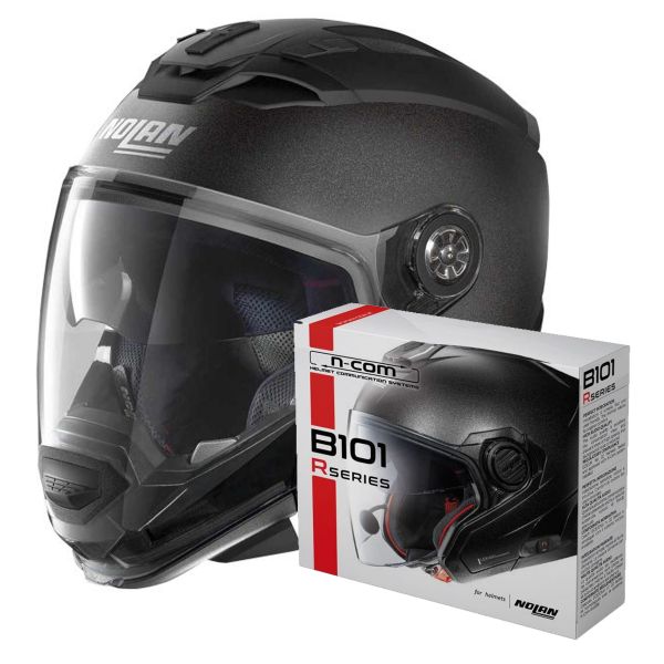 Convertible Nolan N70 2 GT Special N-Com Black Graphite 9 + Kit Bluetooth B101R