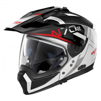 Nolan N70 2 X Bungee N-Com Flat White Red 39