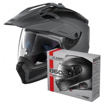 Convertible Nolan N70 2 X Classic N-Com Flat Vulcan Grey 2 + Kit Bluetooth B602R