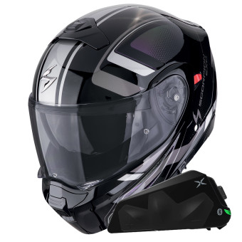 Convertible Scorpion Exo 930 Evo Ardens Camalen Negro + Kit Bluetooth Exo-Com Link-1C