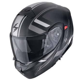 Scorpion Exo 930 Evo Ardens Matt Black Silver + Kit Bluetooth 5S Solo