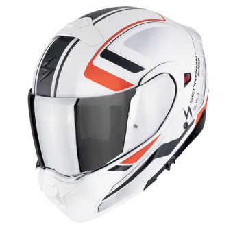 Scorpion Exo 930 Evo Ardens Blanco Mate Negro Rojo + Kit Bluetooth Exo-Com Link-1