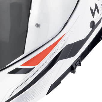 Scorpion Exo 930 Evo Ardens Blanco Mate Negro Rojo + Kit Bluetooth Exo-Com Link-1