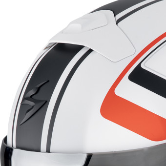 Scorpion Exo 930 Evo Ardens Blanco Mate Negro Rojo + Kit Bluetooth Exo-Com Link-1
