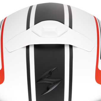 Scorpion Exo 930 Evo Ardens Blanco Mate Negro Rojo + Kit Bluetooth Exo-Com Link-1