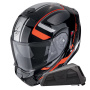 Casque Convertible Scorpion Exo 930 Evo Ardens Metal Negro Rojo + Kit Bluetooth Exo-Com Link-1