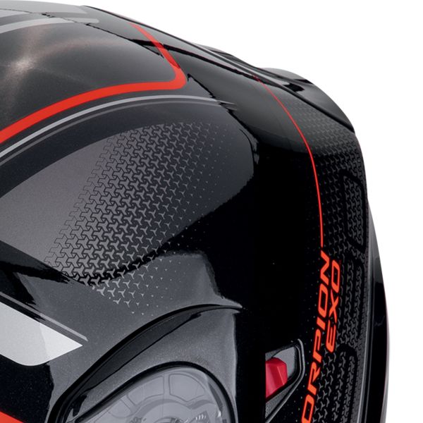 Scorpion Exo 930 Evo Ardens Metal Black Red + Kit Bluetooth Lokui K30