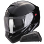 Casque Convertible Scorpion Exo 930 Evo Solid Negro + Kit Bluetooth Exo-Com Link-1