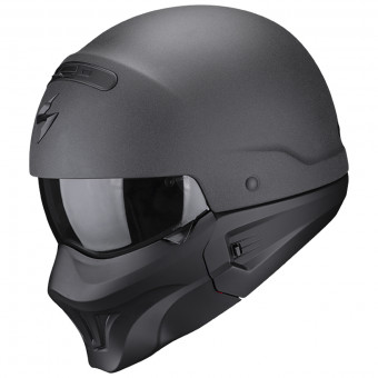 CASCO SCORPION EXO-COMBAT II MILES NEGRO MATE PLATA