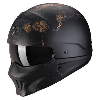 Convertible Scorpion Exo Combat Evo Kalavera Black Matt Gold