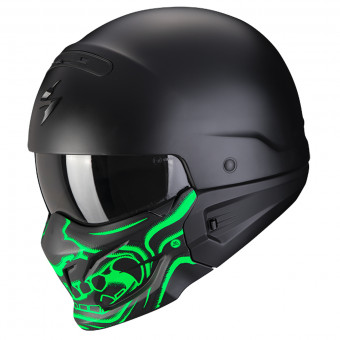 Convertible Scorpion Exo Combat Evo Samurai Black Matt Green