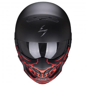 Scorpion EXO COMBAT Samurai Matt Black Red