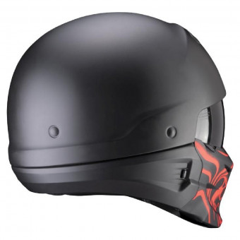 Scorpion EXO COMBAT Samurai Matt Black Red