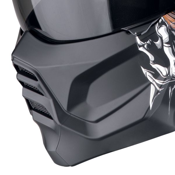 Scorpion Exo Combat II Genesis Negro Mate Oro Blanco