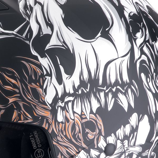 Scorpion Exo Combat II Genesis Negro Mate Oro Blanco