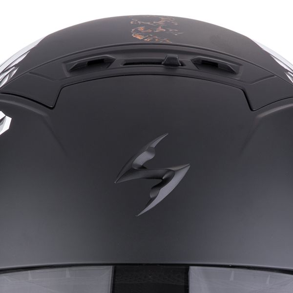 Scorpion Exo Combat II Genesis Negro Mate Oro Blanco