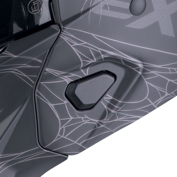 Scorpion Exo Combat II Spiderweb Negro Mate Plata
