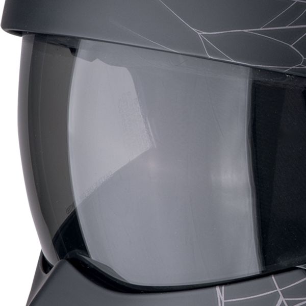 Scorpion Exo Combat II Spiderweb Negro Mate Plata