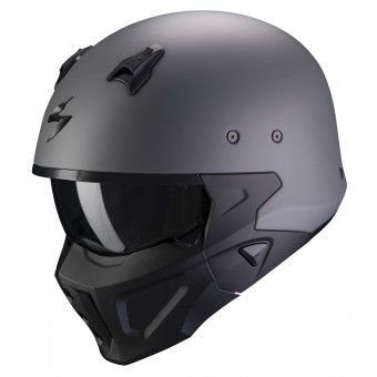 Casque Convertible Scorpion Covert-X Cement Gray Black Casque Convertible Scorpion Covert-X Cement Gray Black