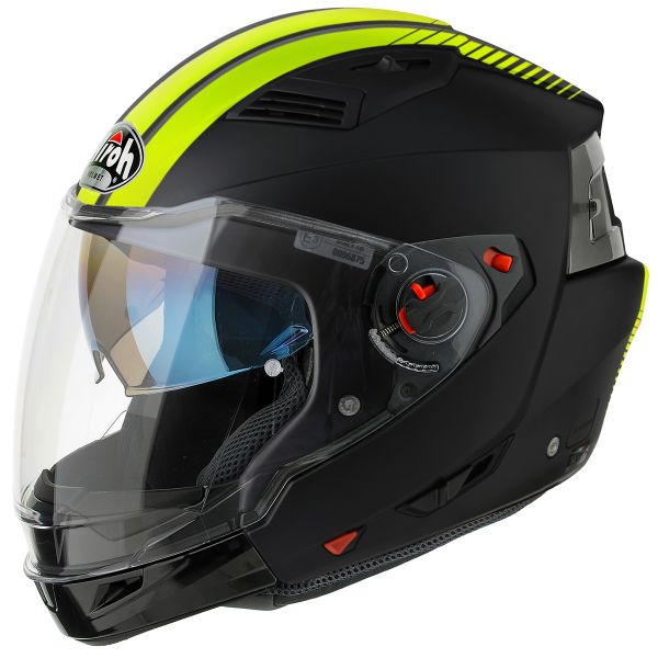 Convertible Airoh Executive Stripes Yellow Matt