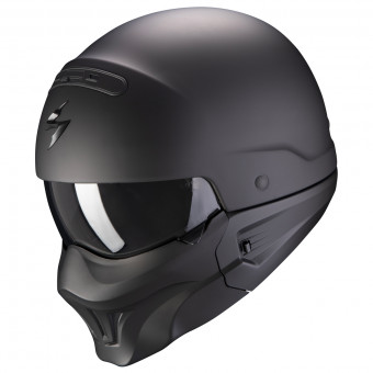 Casque Convertible Scorpion Exo Combat Evo Matt Black Casque Convertible Scorpion Exo Combat Evo Matt Black