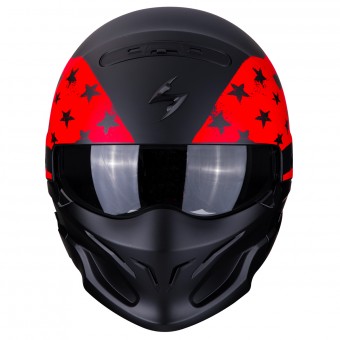 Scorpion Exo Combat Rookie Negro Mate Rojo