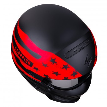 Scorpion Exo Combat Rookie Negro Mate Rojo