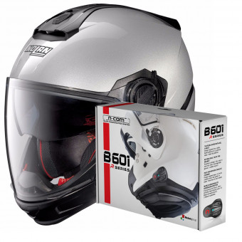 Casque Convertible Nolan N40 5 GT Special N-Com Salt Silver 11 Casque Convertible Nolan N40 5 GT Special N-Com Salt Silver 11