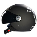 casco moto Indian Coast University Matt Black Deco