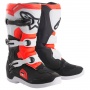 Botas Motocross Alpinestars Tech 3S Youth Negro Blanco Rojo Fluo