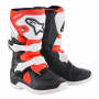 Botas Motocross Alpinestars Tech 3S Kids Negro Blanco Rojo Fluo