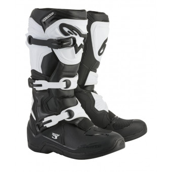 Botas Motocross Alpinestars Tech 3 Black White Botas Motocross Alpinestars Tech 3 Black White