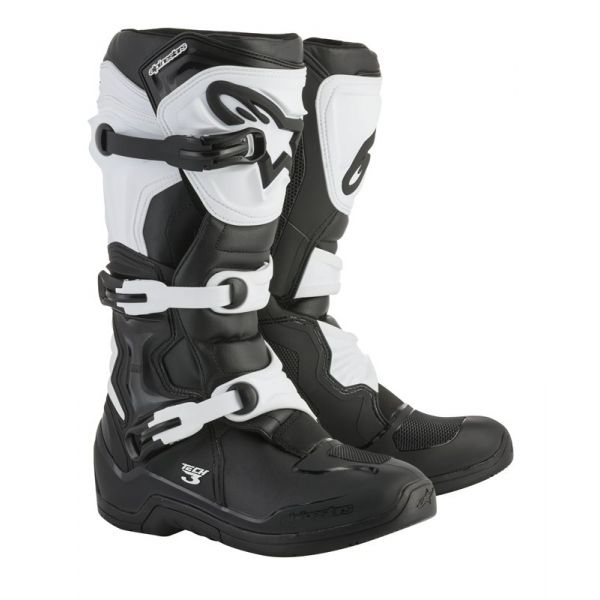 Botas Motocross Alpinestars Tech 3 Negro Blanco Botas Motocross Alpinestars Tech 3 Negro Blanco