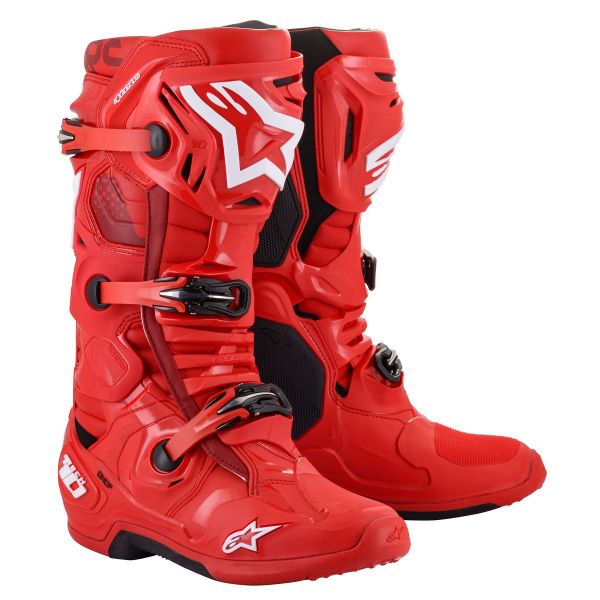Botas Motocross Alpinestars Tech 10 Rojo Botas Motocross Alpinestars Tech 10 Rojo