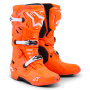 Botas Motocross Alpinestars Tech 10 Supervented Orange Fluo Black White
